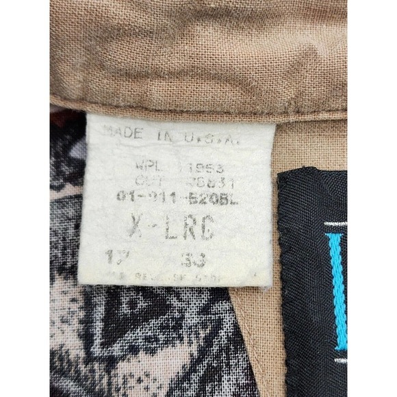 Lone Roo By Roper Men Native American All Over Print Rodeo Western Shirt Size XL - Picture 10 of 12